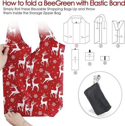 Þægileg & Eco Polyester innkaupapoki